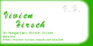 vivien hirsch business card